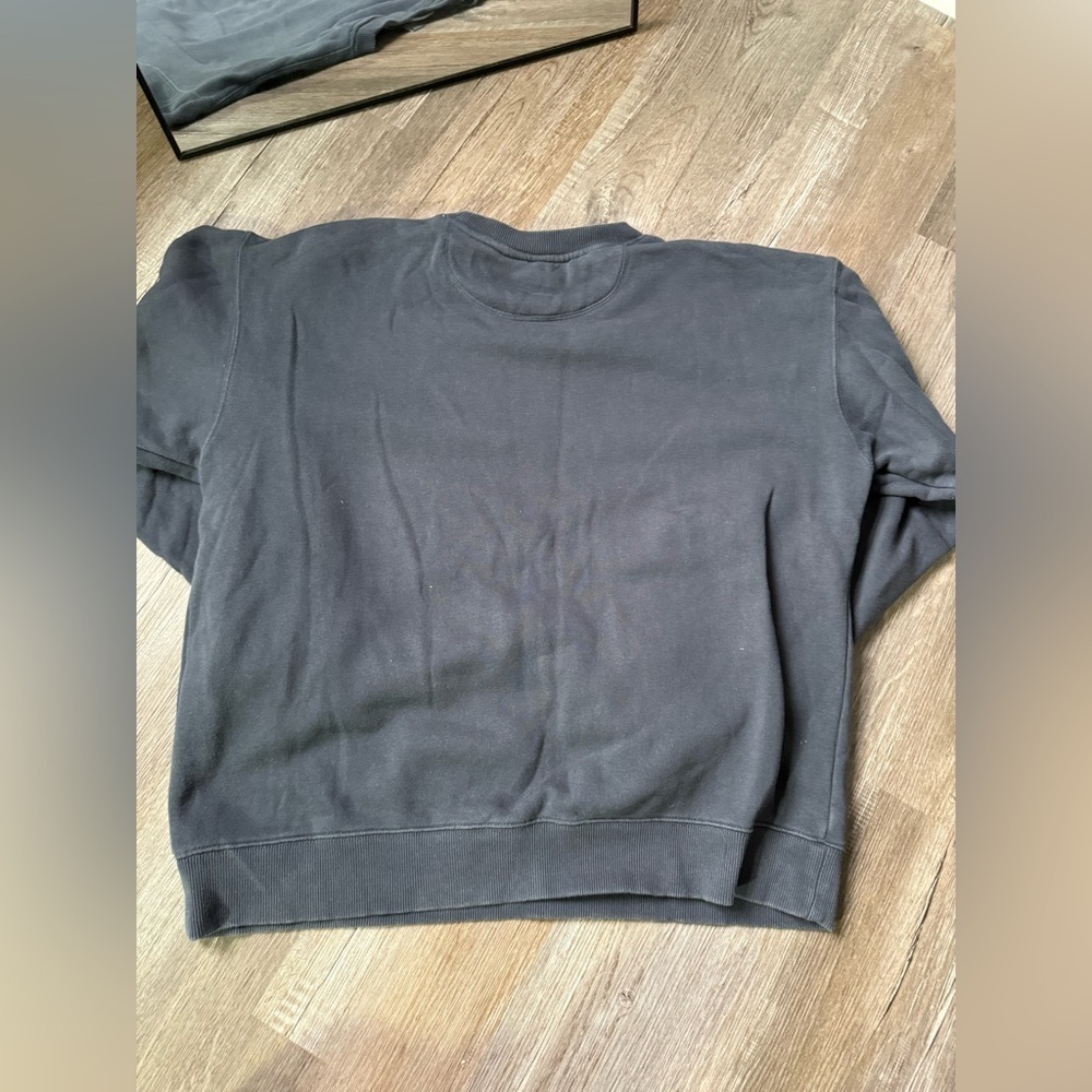 VTG EDDIE BAUER Crewneck Sweatshirt Pullover Navy Blue Size L - Picture 7 of 8